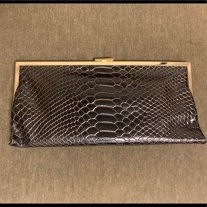 HOBO Vintage Black Snake Leather Clutch!   *RARE*